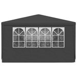 vidaXL Tente de réception et parois latérales 4x9 m Anthracite 90 g/m²