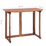 vidaXL Mobilier de bistro 2 Pièces Bois d'acacia massif