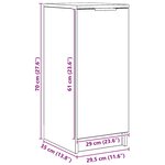 vidaXL Armoire à chaussures chêne artisanal bois d'ingénierie