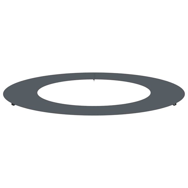 vidaXL Anneau d'arbre plat Anthracite Ø50 / 80 cm Acier