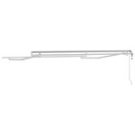 Auvent Manuel Blanc 3 5 x 2 5 m Métal