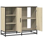 vidaXL Buffet chêne sonoma 92x35x76 cm bois d'ingénierie