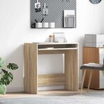 vidaXL Bureau Chêne sonoma 77 5 x 43 x 79 cm Bois d'ingénierie