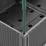 vidaXL Jardinière avec treillis gris clair 160x120x142 5 cm PP