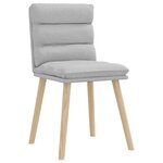 vidaXL Chaises à manger lot de 2 gris nuage tissu