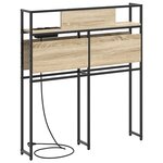 vidaXL Tête de lit de rangement Chêne sonoma 75 cm Bois d'ingénierie