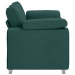 vidaXL Canapé Vert foncé 160 x 80 x 82 cm tissu