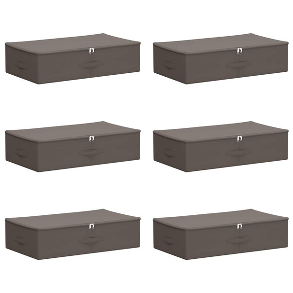 vidaXL Boîte de rangement 6 pc Tissu intissé 70 x 40 x 18 cm 50 4 L