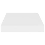 vidaXL Étagères murales flottantes 2 Pièces blanc 23x23 5x3 8 cm MDF