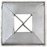 vidaXL Piquets au sol 12 Pièces Argenté 7x7x90 cm Acier galvanisé