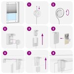 vidaXL Store plissé anthracite 95x200 cm largeur du tissu 94 4 cm