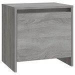 vidaXL Tables de chevet 2 Pièces Sonoma gris 45x34x44 5cm bois ingénierie
