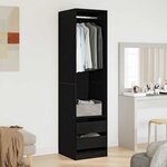 vidaXL Armoire Chêne noir 50 x 50 x 200 cm Bois d'ingénierie