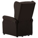 Vidaxl fauteuil releveur inclinable marron foncé tissu