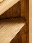 vidaXL Armoire d'angle 59x36x180 cm Bois de chêne massif