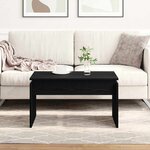 vidaXL Table basse Chêne noir 68 x 38 x 50 cm Bois d'ingénierie