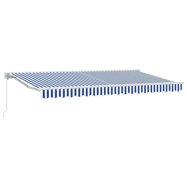 vidaXL Cadre d'auvent Bleu et Blanc 350 x 200 cm