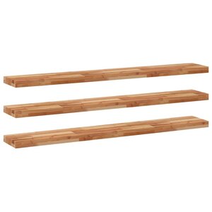 vidaXL Étagères flottantes 3 Pièces 120x20x4 cm acacia massif à l'huile