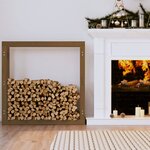 vidaXL Support de bois de chauffage Marron miel 100x25x100 cm Bois pin