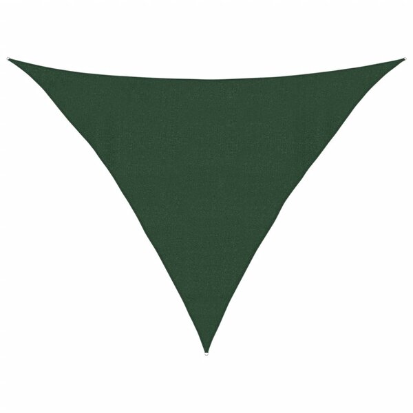 vidaXL Voile d'ombrage 160 g/m² Vert foncé 4x4x5 8 m PEHD