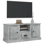vidaXL Meuble TV gris béton 100x35 5x45 cm bois d'ingénierie
