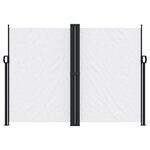 vidaXL Auvent latéral rétractable blanc 180x1200 cm