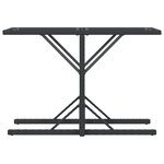 vidaXL Ensemble de bistro 3 Pièces avec coussins noir résine tressée