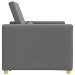 vidaXL Canapé-lit escamotable simple Gris foncé 90 x 165 x 87 cm tissu