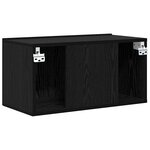 vidaXL Meuble TV Noir 60 x 30 x 30 cm Bois d'ingénierie