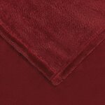 vidaXL Jeté Rouge Bordeaux 150 x 200 cm Toison