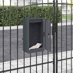 vidaXL boîte aux lettres Anthracite 30 x 23 x 55 cm Acier