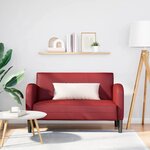 vidaXL Canapé causeuse rouge bordeaux 110 cm similicuir