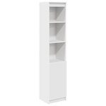vidaXL Buffet haut blanc 37 5x35x180 cm bois d'ingénierie