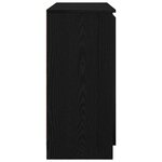 vidaXL Buffet avec tiroirs chêne noir 100 5x35x76 cm bois d'ingénierie