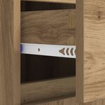 vidaXL Buffet Chêne artisanal 60 x 35 x 70 cm Bois d'ingénierie et fer