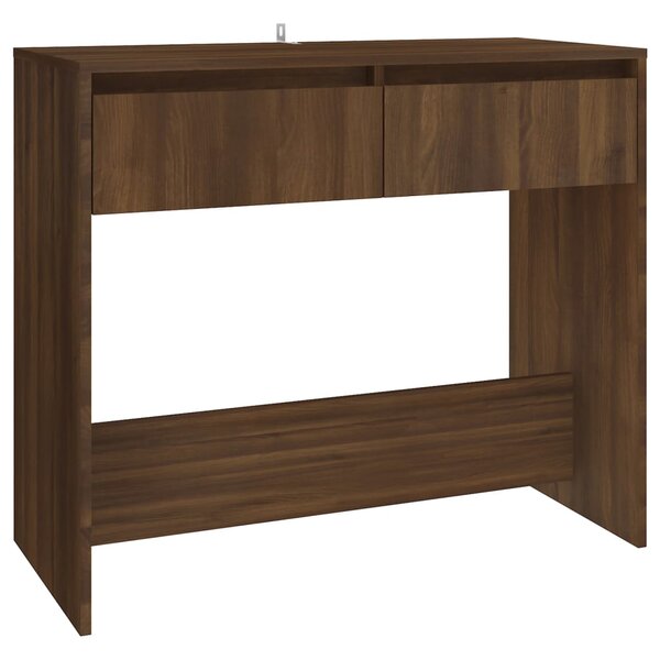 vidaXL Table console chêne marron 89x41x76 5 cm bois d'ingénierie