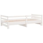 vidaXL Lit coulissant sans matelas blanc 90x190 cm