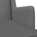 vidaXL Chaise à bascule Gris foncé 62 x 80 x 85 cm tissu