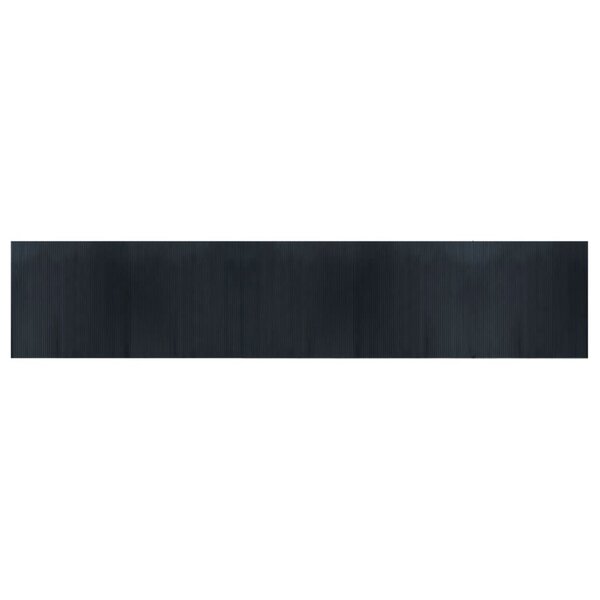 vidaXL Tapis rectangulaire gris 100x500 cm bambou