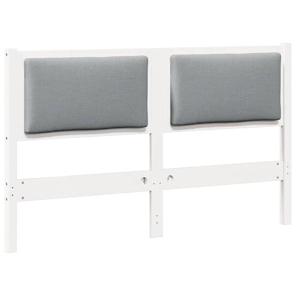 vidaXL Tête de lit Autre Blanc 140 cm Bois massif en pin