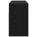 vidaXL Basboard avec tiroir Chêne noir 72 x 22 5 x 38 cm