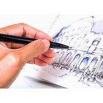Stylo feutre Sign Pen S 520 Pte fibre Acrylique 1mm Bleu PENTEL