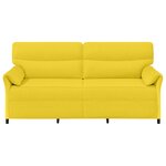 vidaXL Canapé 100  polyester  cadre en métal  MDF  Contreplaqué