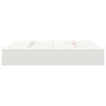 vidaXL Cadre de lit de rangement Blanc 200x200 cm