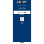 Bandes double soudure 265 x 95 mm pour blocs  carnets de timbres. Fond - Transparent