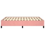 vidaXL Cadre de lit sans matelas rose 140x190 cm velours