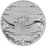 Pièce de monnaie en Argent 5 Mark g 31.1 (1 oz) Millésime 2026 Norns SKULD