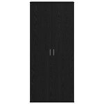 vidaXL Buffet Chêne Noir 80x35x180 cm Bois d'ingénierie