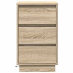 vidaXL Cabinet de chevet avec tiroir Chêne sonoma 39 x 34 5 x 65 cm