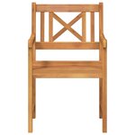 vidaXL Chaise de jardin 8 Pièces Marron 56 x 56 x 90 cm